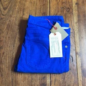 Current Elliott blue Corduroy Jeans 28 NWT